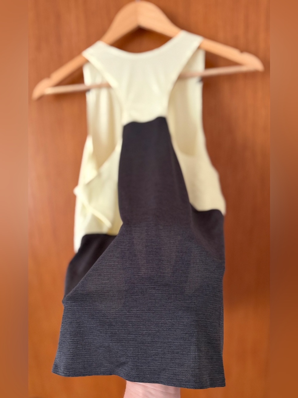 On Running Two-Tone Backless Racerback Tank-T - Picture 6 of 6